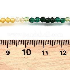 3 мм граненые круглые разноцветные кубические циркониевые бусины ожерелья для женщин NJEW-A047-01G