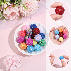 26pcs 13 couleurs perles acryliques&nbsp;SACR-PA0001-38