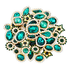 100 шт. пришивные стразы в форме капли/сердца/звезды&nbsp;GACR-TA0001-07C