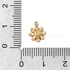 Anhänger aus Edelstahl 304 und ABS-Kunstleder mit Imitationsperlen&nbsp;STAS-P450-07G