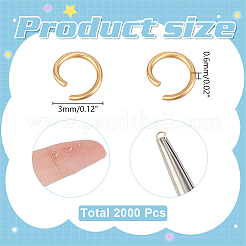 2000 anneau de jonction ouvert en acier inoxydable 304&nbsp;STAS-ME0003-81A