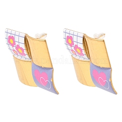 Boucles d'oreilles à tige en acier inoxydable 304&nbsp;EJEW-A158-09G