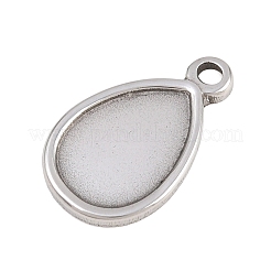 Cabochon pendenti in acciaio inossidabile 304&nbsp;STAS-D264-08B-P