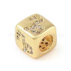 Perle europee in zircone chiaro con micro pavè di zirconi chiari&nbsp;LS-KK-K368-01G-10
