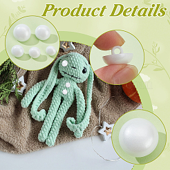 200 шт. 5 стиля пластиковых шайб для кукольных глаз&nbsp;FIND-PH0021-74