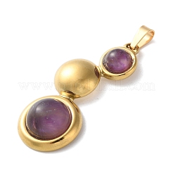 Подвески из натурального аметиста &nbsp;STAS-C120-12G-05