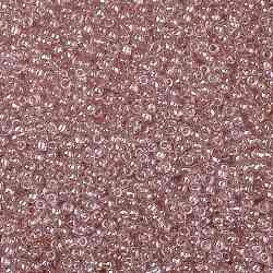 TOHO Round Seed Beads, Japanese Seed Beads, (290) Transparent Luster Rose, 8/0, 3mm, Hole: 1mm, about 222pcs/10g