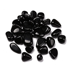 Natürliche Obsidian Perlen, kein Loch, Nuggets, getrommelt Stein, Heilsteine für den Ausgleich eines Chakras, Kristalltherapie, Meditation, Reiki, Vasenfüller Edelsteine, 7 mm, ca. 9~45x8~35x4~30 Stk. / 47~143 g
