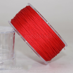 Nylonfaden Kabel, für Schmuck machen, rot, 0.4 mm, ca. 196.85 Yard (180m)/Rolle