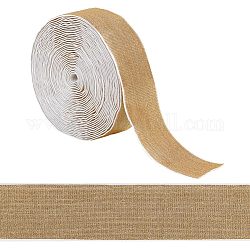 Flaches elastisches Gummiband aus Polyester mit Glitzer, breites Stretch-Gurtband, Bekleidungszubehör, dark khaki, 2 Zoll (50 mm)