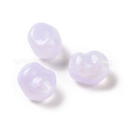 Perles acryliques opaques, perles de paillettes, torsion rond, lilas, 16x13.5x11mm, Trou: 1.8mm, environ 333 pcs/500 g