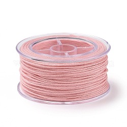 Makramee-Baumwollkordel, geflochtenes Seil, mit Kunststoffspule, zum Aufhängen an der Wand, Kunsthandwerk, Geschenkpapier, rosa, 1.2 mm, ca. 26.25 Yard (24m)/Rolle