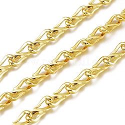 Alloy S Shaped Link Chains, Long-Lasting Plated, Unwelded, Cadmium Free & Lead Free, with Spool, Golden, Link: 19.5x7.5x5mm, about 32.8 Feet(10m)/roll