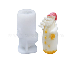 DIY Silicone 3D Candle Molds, for Scented Candle Making, Christmas, Santa Claus, 5x5.3x10.6cm