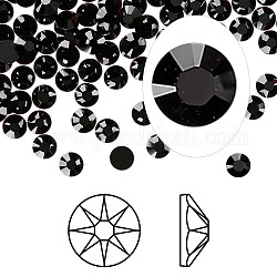 Cabujones de Diamante de imitación cristal austriaco, pasiones de cristal, Aluminio, Xirius rosa, 2088, 280 _jet, 4.6~4.8mm