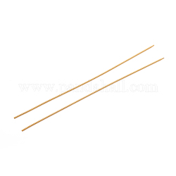 Placcatura ionica (ip) 304 filo cordoncino francese in acciaio inossidabile, oro, 150x1.3mm, Foro: 1 mm