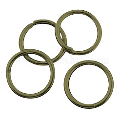 Eisen Spaltring Biegering Bindering, offene Ringe springen, Cadmiumfrei und Nickel frei und Bleifrei, Antik Bronze, 12x1.2 mm, Innendurchmesser: 9.6 mm, ca. 800 Stk. / 500 g