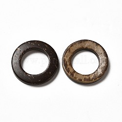 Anelli di collegamento di cocco, anello, marrone noce di cocco, 25x3.5mm