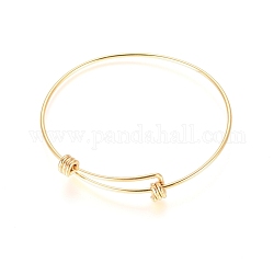 Regolabile 304 braccialetto in acciaio inossidabile, oro, 2-1/2 pollice x 2-3/8 pollici (6.5x5.9 cm)