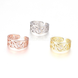 Латунные кольца на пальцах манжеты, разноцветные, 13.5 мм, 3 шт / комплект