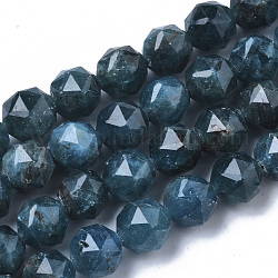 Chapelets de perles en apatite naturelle, facette, étoiles coupées perles rondes, 6~7mm, Trou: 0.8~0.9mm, Environ 31~33 pcs/chapelet, 7.40 pouce7.72 pouces (18.8~19.6cm)