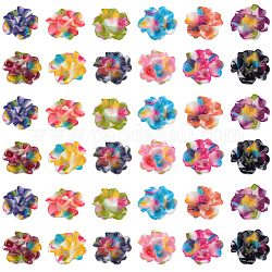 Cabujones de resina pintados con spray sunnyclue, flor, color mezclado, 14x13.5x6mm, 50 unidades / caja