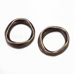 Сплав связи rings, кольцо, без кадмия и без свинца, античная бронза, 19x18x2.5 мм, отверстие : 13 мм
