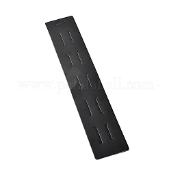 Paper Hair Clip Display Cards, Rectangle, Black, 32x6x0.05cm, Hole: 9x20mm