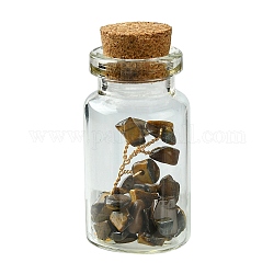 Украшение бутылки желаний прозрачное стекло, балансировка драгоценных камней викка, с натуральными бусинами 