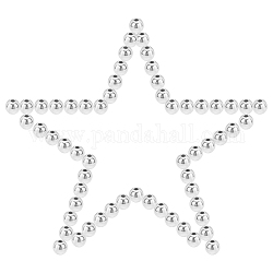 Sunnyclue 200pcs DIY Elektroplatte nicht magnetische synthetische Hämatit Perlen Stretch Armbänder Herstellung Kits, inklusive runder Perlen und elastischem Faden, Silbern Plattiert Versilbert, 6 mm, Bohrung: 1 mm, 200 Stück