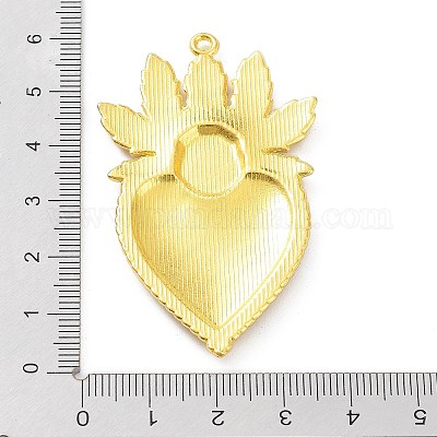 Сеттинги кабошон сплава эмали подвесные ENAM-P252-03G-1