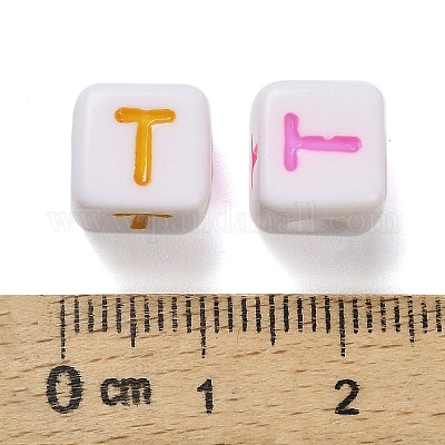 Непрозрачные акриловые бусины OACR-I022-01T-1