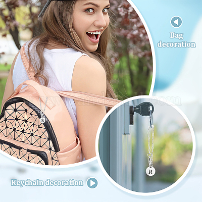 201 подвеска из нержавеющей стали с буквами HJEW-AB00604-1