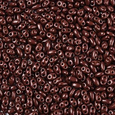 Выпечка краска стеклянные бусины SEED-T006-03V-1