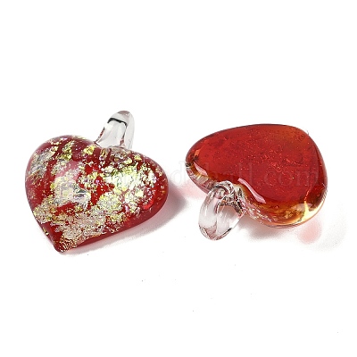 Подвески lampwork FOIL-K003-02A-1