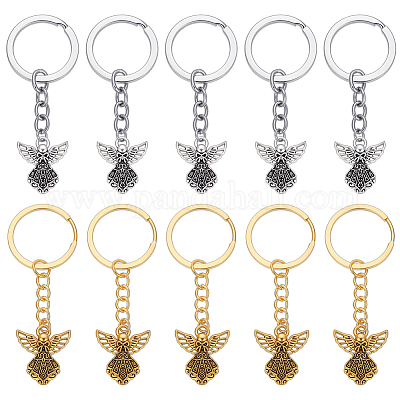 60шт брелок из двухцветного сплава KEYC-PH01557-1