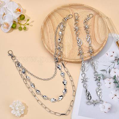 2 шт. 2 стиля ремней из сплава для брюк&nbsp;AJEW-GF0011-94-1