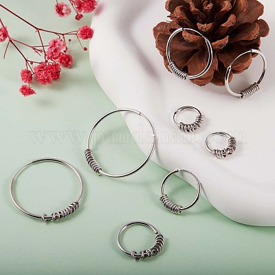 Balia Donna Orecchini A Cerchio IN Poliertem 925er Argento Sterling 4255649470325