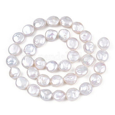 Барокко натуральный жемчуг кеши нити бусы PEAR-S018-07A-1