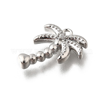 Латунные микропаве прозрачные подвески с фианитом KK-C096-16B-P-1