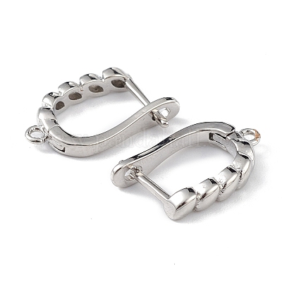 Латунная фурнитура для хооп серег ZIRC-L097-057P-1