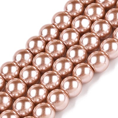 Выпечки окрашенные стекла жемчужные нити круглый шарик X-HY-Q003-10mm-11-1