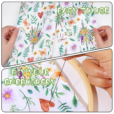 1 шт. полиэстеровый женский ремень с цветочным принтом&nbsp;AJEW-CP0009-89A-1