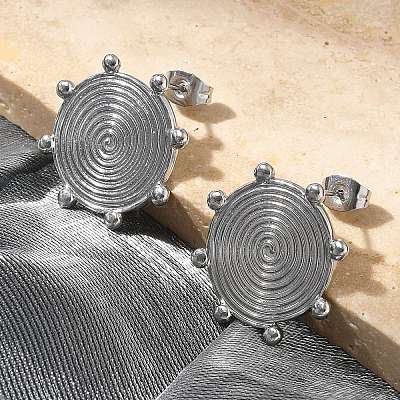 Серьги-гвоздики из нержавеющей стали 304 для женщин EJEW-M089-03P-1