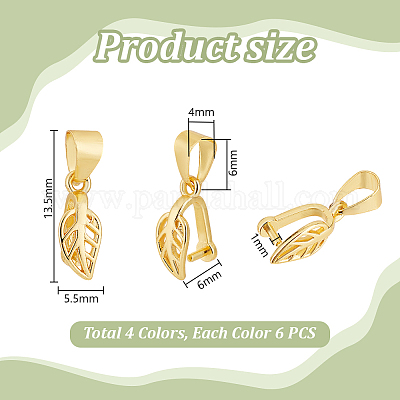 24 шт. 4-х цветные латунные скобы для ледоруба KK-PH0010-79-1