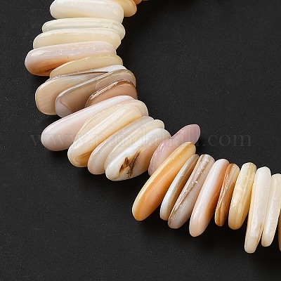 Нити бусин из натуральных ракушек SHEL-D002-01A-1