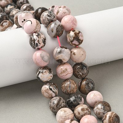 Натуральные бусины из родонита G-G271-B02-12mm-1