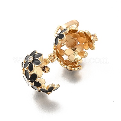 Подвески из бисера со стразами из сплава ENAM-M047-04G-B-1