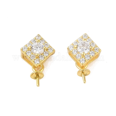 925 серебряная подвеска с микропаве и кубическим цирконием STER-B004-07G-02-1