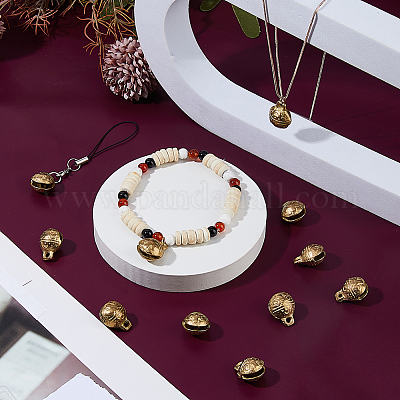 Латунные подвески-колокольчики KKB-FH0001-01A-1